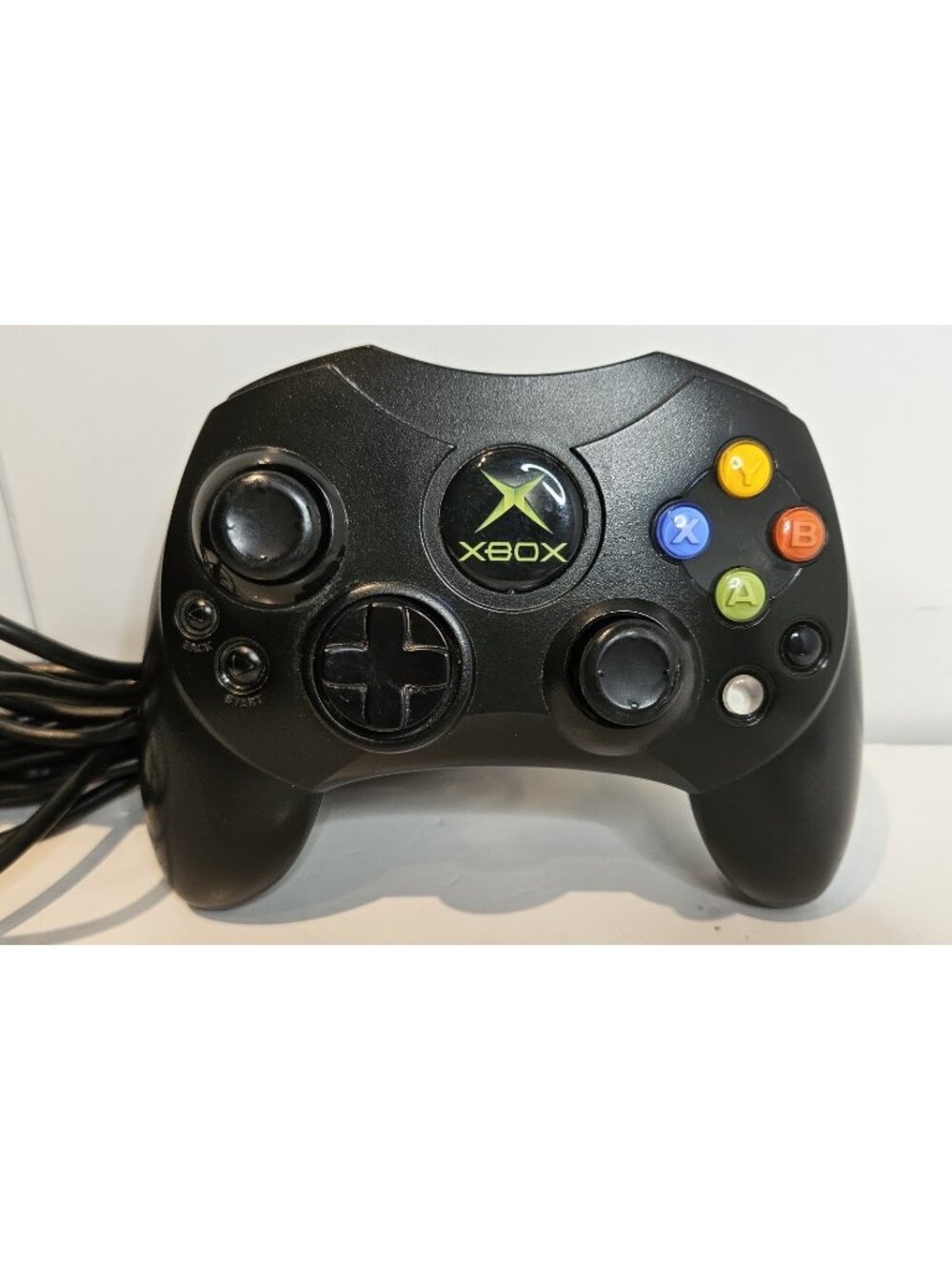 Original OG OEM Xbox S Black Controller NO BREAKAWAY AS IS PARTS REPAIR